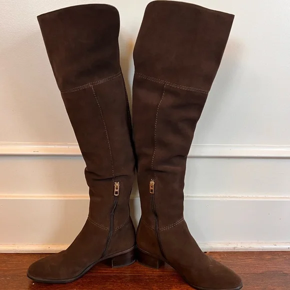 Coach Lucia over-the-knee suede boots - Picture 4 of 6